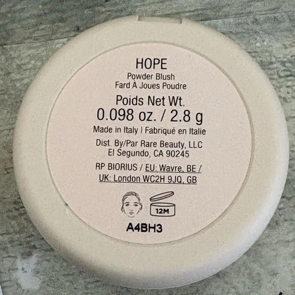 Rare Beauty Soft Pinch Luminous Powder Blush Hope NEW IN BOX Authentic